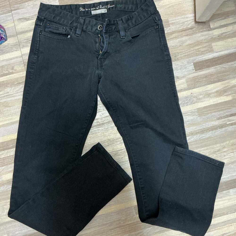 Levi's 531 Low Skinny Black Denim Jeans